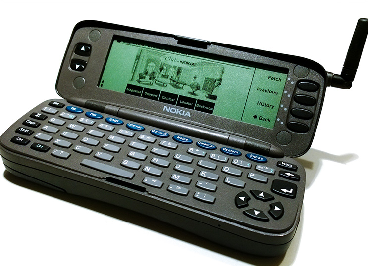 Nokia Communicator 9000, opened.